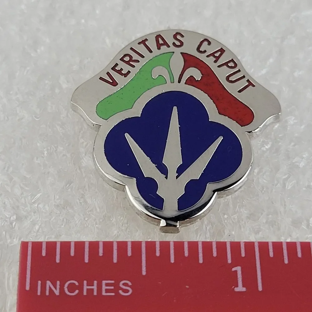 US Army 88th Regional Support Command Crest Uniform Double Pin - Veritas Caput